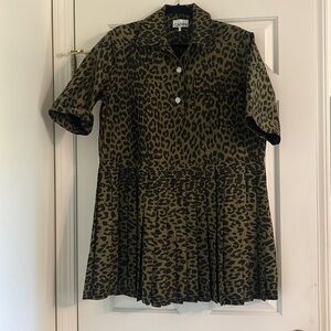 Amazing leopard jacquard ganni dress